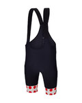 SANTINI Kolesarske kratke hlače z naramnicami - TOUR DE FRANCE - BIB SHORTS - črna