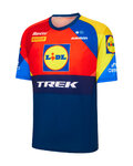 SANTINI Kolesarski dres s kratkimi rokavi - LIDL TREK 2025 - večbarvno