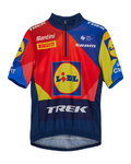SANTINI Kolesarski dres s kratkimi rokavi - LIDL TREK 2025 - večbarvno