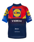 SANTINI Kolesarski dres s kratkimi rokavi - LIDL TREK 2025 - večbarvno