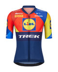SANTINI Kolesarski dres s kratkimi rokavi - LIDL TREK 2025 - večbarvno