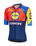 SANTINI Kolesarski dres s kratkimi rokavi - LIDL TREK 2025 - večbarvno