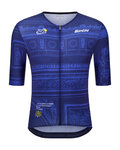 SANTINI Kolesarski dres s kratkimi rokavi - TDF ARRIVÉE ARC DE TRIOMPHE - modra