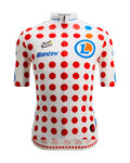 SANTINI Kolesarski dres s kratkimi rokavi - TOUR DE FRANCE - POLKA DOT JERSEY - večbarvno