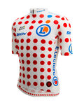 SANTINI Kolesarski dres s kratkimi rokavi - TOUR DE FRANCE - POLKA DOT JERSEY - večbarvno