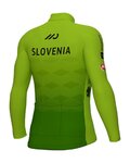 ALÉ Kolesarski dres z dolgimi rokavi zimski - SLOVENIAN FEDERATION PRIME 2024 - zelena