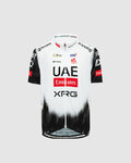 PISSEI Kolesarski dres s kratkimi rokavi - UAE TEAM EMIRATES 2025 REPLICA JR - bela/črna