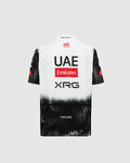 PISSEI Kolesarski dres s kratkimi rokavi - UAE TEAM EMIRATES 2025 REPLICA JR - bela/črna