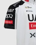 PISSEI Kolesarski dres s kratkimi rokavi - UAE TEAM EMIRATES - XRG 2026 REPLICA JUNIOR - bela/črna/rdeča