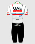 PISSEI Kolesarski kombinezon - UAE TEAM EMIRATES 2024 SLOVENIA CHAMPION - bela/črna