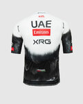 PISSEI Kolesarski dres s kratkimi rokavi - UAE TEAM EMIRATES 2025 REPLICA - bela/črna