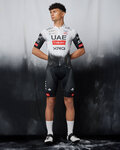 PISSEI Kolesarski dres s kratkimi rokavi - UAE TEAM EMIRATES 2025 REPLICA - bela/črna