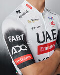 PISSEI Kolesarski dres s kratkimi rokavi - UAE TEAM EMIRATES 2025 REPLICA - bela/črna