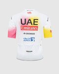 PISSEI Kolesarski dres s kratkimi rokavi - UAE TEAM EMIRATES REPLICA - GIRO + TOUR 24 - bela/rožnata/rumena