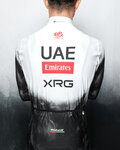 PISSEI Kolesarski dres z dolgimi rokavi zimski - UAE TEAM EMIRATES - XRG 2025 REPLICA - bela/črna