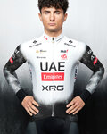 PISSEI Kolesarski dres z dolgimi rokavi zimski - UAE TEAM EMIRATES - XRG 2025 REPLICA - bela/črna