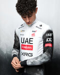 PISSEI Kolesarski dres z dolgimi rokavi zimski - UAE TEAM EMIRATES - XRG 2025 REPLICA - bela/črna