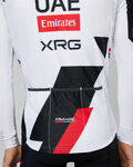 PISSEI Kolesarski dres z dolgimi rokavi poletni - UAE TEAM EMIRATES - XRG 2026 REPLICA - bela/rdeča/črna