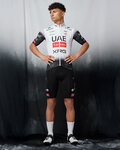 PISSEI Kolesarski brezrokavnik - UAE TEAM EMIRATES 2025 - bela/črna