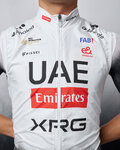 PISSEI Kolesarski brezrokavnik - UAE TEAM EMIRATES 2025 - bela/črna