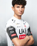 PISSEI Kolesarska  majica s kratkimi rokavi - UAE TEAM EMIRATES 2025  - bela/črna