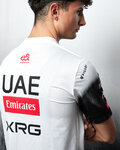 PISSEI Kolesarska  majica s kratkimi rokavi - UAE TEAM EMIRATES 2025  - bela/črna