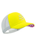COMPRESSPORT Kolesarska kapa - TRUCKER CAP - rumena/siva