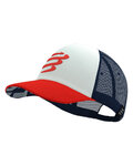 COMPRESSPORT Kolesarska kapa - TRUCKER CAP - modra/bela/rdeča