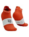 COMPRESSPORT Kolesarske nizke nogavice - PRO RACING SOCKS V4.0 RUN - rdeča