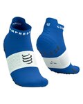 COMPRESSPORT Kolesarske nizke nogavice - PRO RACING SOCKS V4.0 RUN - modra