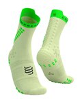 COMPRESSPORT Kolesarske klasične nogavice - PRO RACING SOCKS V4.0 TRAIL - zelena