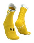 COMPRESSPORT Kolesarske klasične nogavice - PRO RACING SOCKS V4.0 TRAIL - rumena