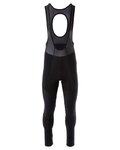 AGU Kolesarske dolge hlače z naramnicami - PRIME ESSENTIAL III - črna