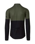 AGU Kolesarski dres z dolgimi rokavi zimski - DUO WINTER - črna/zelena