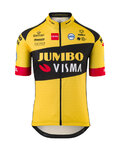 AGU Kolesarski dres s kratkimi rokavi - JUMBO-VISMA 2020 - rumena/črna