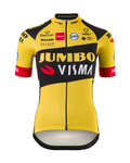 AGU Kolesarski dres s kratkimi rokavi - JUMBO-VISMA '20 LADY - črna/rumena