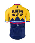 AGU Kolesarski dres s kratkimi rokavi - JUMBO-VISMA 2021 - modra/rumena