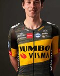 AGU Kolesarski dres s kratkimi rokavi - JUMBO-VISMA 2021 TDF - črna/rumena