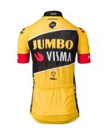 AGU Kolesarski dres s kratkimi rokavi - JUMBO-VISMA 22 KIDS - rumena/črna