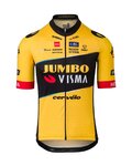 AGU Kolesarski dres s kratkimi rokavi - JUMBO-VISMA 2023 - rumena/črna