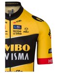 AGU Kolesarski dres s kratkimi rokavi - JUMBO-VISMA 2023 - rumena/črna