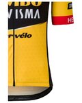 AGU Kolesarski dres s kratkimi rokavi - JUMBO-VISMA 2023 - rumena/črna