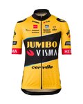 AGU Kolesarski dres s kratkimi rokavi - JUMBO-VISMA 23 KIDS - rumena/črna