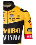 AGU Kolesarski dres s kratkimi rokavi - JUMBO-VISMA 23 KIDS - rumena/črna