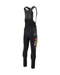 AGU Kolesarske dolge hlače z naramnicami - JUMBO-VISMA 2023 WNT - črna