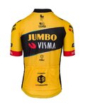 AGU Kolesarski dres s kratkimi rokavi - JUMBO-VISMA 2023 JONAS VINGEGAARD - črna/rumena
