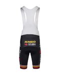 AGU Kolesarske kratke hlače z naramnicami - JUMBO-VISMA TRIPLE VICTORY 2023 - črna