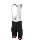 AGU Kolesarske kratke hlače z naramnicami - JUMBO-VISMA TRIPLE VICTORY 2023 - črna