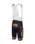 AGU Kolesarske kratke hlače z naramnicami - JUMBO-VISMA TRIPLE VICTORY 2023 - črna