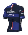 ALÉ Kolesarski dres s kratkimi rokavi - GROUPAMA FDJ 2023 - bela/rdeča/modra